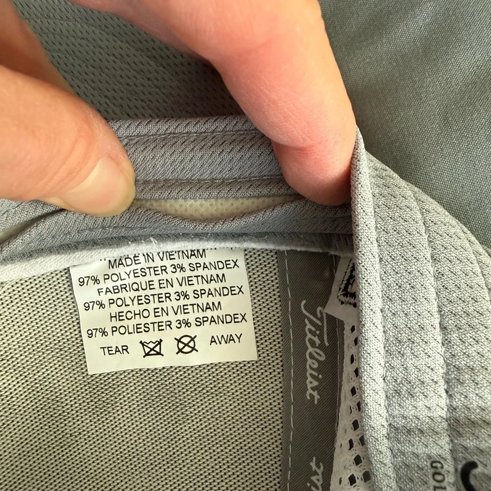 Titleist White Mesh Golf Cap with Black Logo - Picture 5 of 6